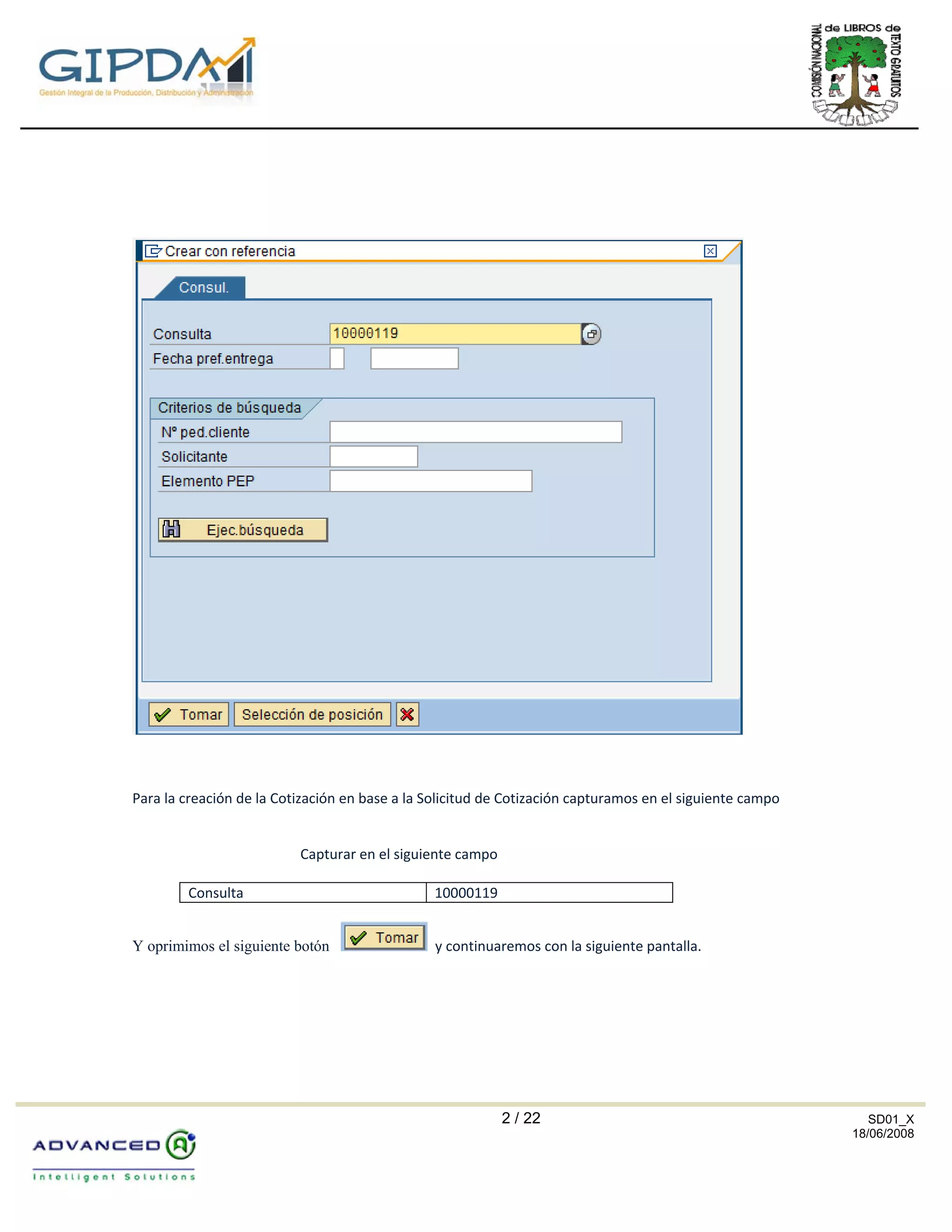 Tutorial SD SAP: Creación de Cotización [VA21] | PDF