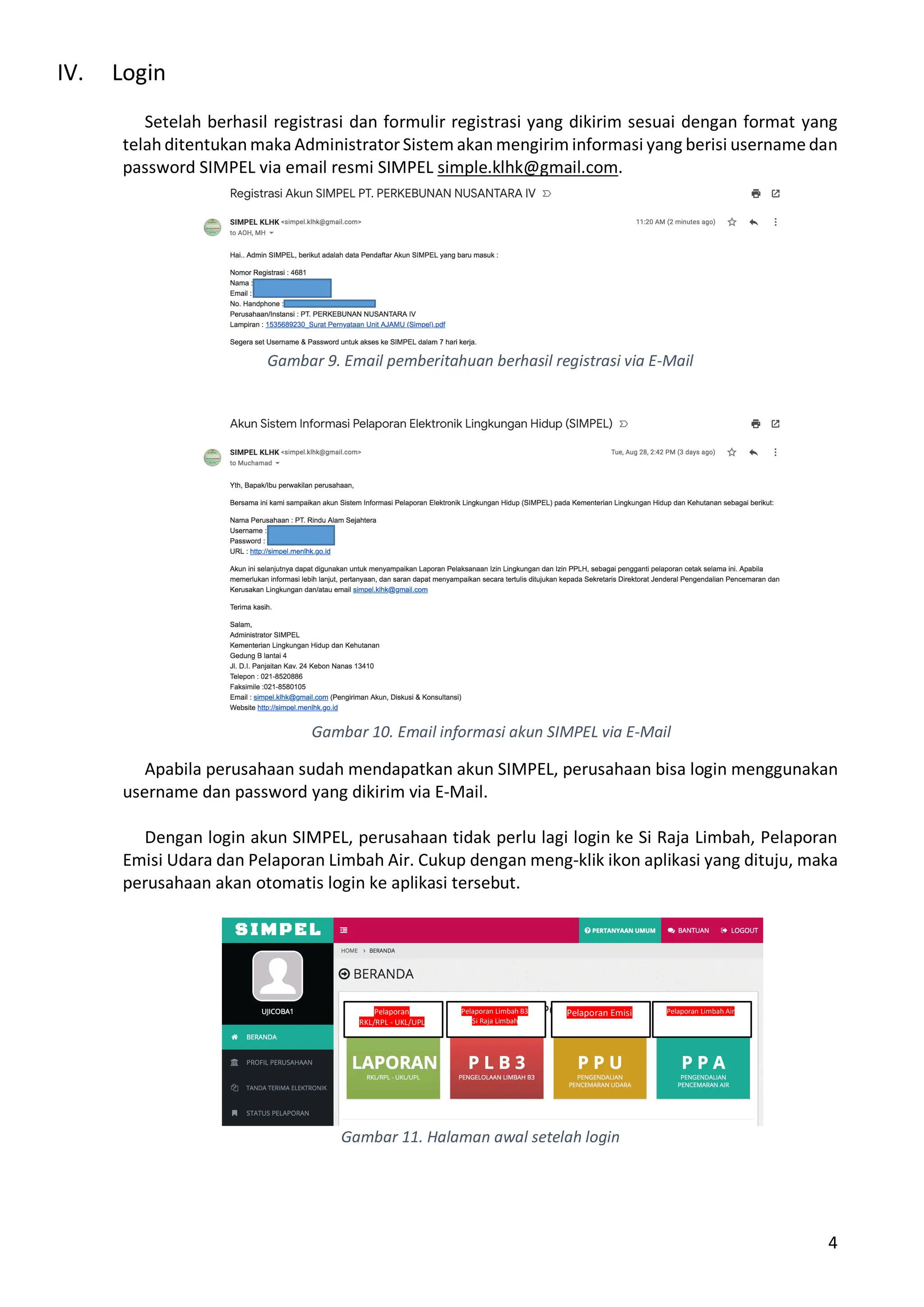 manual-simpel-dokling-pelaporan status ketaatan lingkungan | PDF