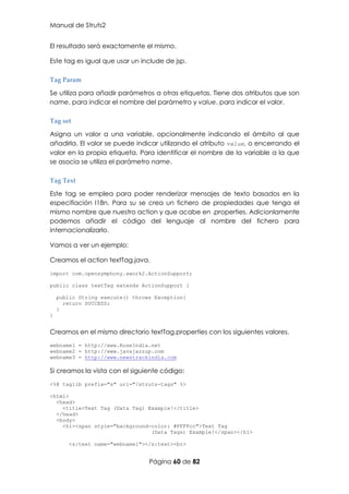 Struts Taglib Manual struts2-espanol | PDF