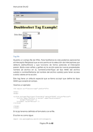 Struts Taglib Manual struts2-espanol | PDF