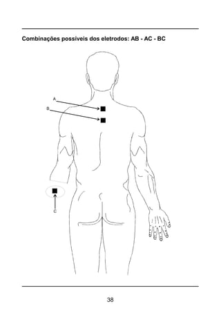 38
Combinações possíveis dos eletrodos: AB - AC - BC
 