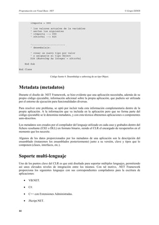 Manual Visual Basic Net | PDF