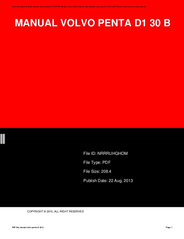 Volvo penta manual