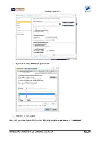 MANUAL DE WORD 2010 | PDF