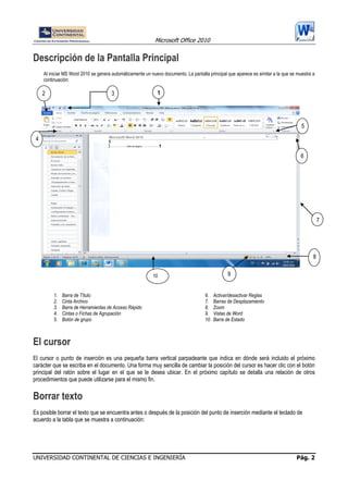 MANUAL DE WORD 2010 | PDF