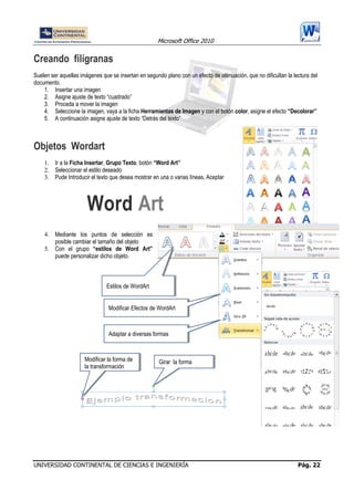 MANUAL DE WORD 2010 | PDF