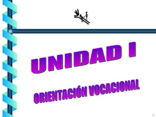 11 UNIDAD I ORIENTACIÓN VOCACIONAL 