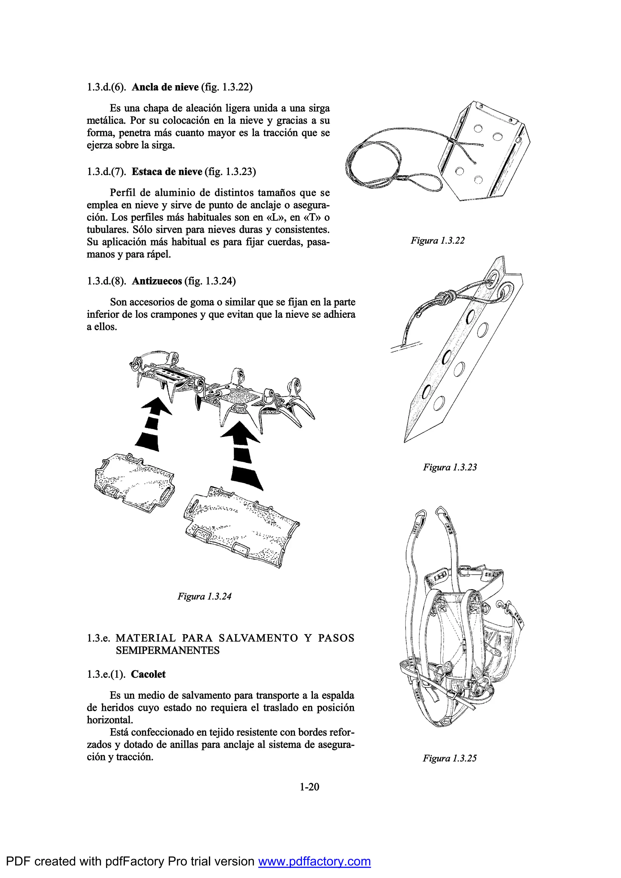 ïòíò¼òøê÷ò ß²½´¿ ¼» ²·»ª» øº·¹ò ïòíòîî÷
Û- «²¿ ½¸¿°¿ ¼» ¿´»¿½·‰² ´·¹»®¿ «²·¼¿ ¿ «²¿ -·®¹¿
³»¬™´·½¿ò Ð±® -« ½±´±½¿½·‰² »² ´¿ ²·»ª» § ¹®¿½·¿- ¿ -«
º±®³¿ô °»²»¬®¿ ³™- ½«¿²¬± ³¿§±® »- ´¿ ¬®¿½½·‰² ¯«» -»
»¶»®¦¿ -±¾®» ´¿ -·®¹¿ò
ïòíò¼òøé÷ò Û-¬¿½¿ ¼» ²·»ª» øº·¹ò ïòíòîí÷
Ð»®º·´ ¼» ¿´«³·²·± ¼» ¼·-¬·²¬±- ¬¿³¿Š±- ¯«» -»
»³°´»¿ »² ²·»ª» § -·®ª» ¼» °«²¬± ¼» ¿²½´¿¶» ± ¿-»¹«®¿ó
½·‰²ò Ô±- °»®º·´»- ³™- ¸¿¾·¬«¿´»- -±² »² YÔXô »² YÌX ±
¬«¾«´¿®»-ò Í‰´± -·®ª»² °¿®¿ ²·»ª»- ¼«®¿- § ½±²-·-¬»²¬»-ò
Í« ¿°´·½¿½·‰² ³™- ¸¿¾·¬«¿´ »- °¿®¿ º·¶¿® ½«»®¼¿-ô °¿-¿ó
³¿²±- § °¿®¿ ®™°»´ò
ïòíò¼òøè÷ò ß²¬·¦«»½±- øº·¹ò ïòíòîì÷
Í±² ¿½½»-±®·±- ¼» ¹±³¿ ± -·³·´¿® ¯«» -» º·¶¿² »² ´¿ °¿®¬»
·²º»®·±® ¼» ´±- ½®¿³°±²»- § ¯«» »ª·¬¿² ¯«» ´¿ ²·»ª» -» ¿¼¸·»®¿
¿ »´´±-ò
ïòíò»ò ÓßÌÛÎ×ßÔ ÐßÎß ÍßÔÊßÓÛÒÌÑ Ç ÐßÍÑÍ
ÍÛÓ×ÐÛÎÓßÒÛÒÌÛÍ
ïòíò»òøï÷ò Ý¿½±´»¬
Û- «² ³»¼·± ¼» -¿´ª¿³»²¬± °¿®¿ ¬®¿²-°±®¬» ¿ ´¿ »-°¿´¼¿
¼» ¸»®·¼±- ½«§± »-¬¿¼± ²± ®»¯«·»®¿ »´ ¬®¿-´¿¼± »² °±-·½·‰²
¸±®·¦±²¬¿´ò
Û-¬™ ½±²º»½½·±²¿¼± »² ¬»¶·¼± ®»-·-¬»²¬» ½±² ¾±®¼»- ®»º±®ó
¦¿¼±- § ¼±¬¿¼± ¼» ¿²·´´¿- °¿®¿ ¿²½´¿¶» ¿´ -·-¬»³¿ ¼» ¿-»¹«®¿ó
½·‰² § ¬®¿½½·‰²ò
ïóîð
Ú·¹«®¿ ïòíòîî
Ú·¹«®¿ ïòíòîí
Ú·¹«®¿ ïòíòîë
Ú·¹«®¿ ïòíòîì
PDF created with pdfFactory Pro trial version www.pdffactory.com
 