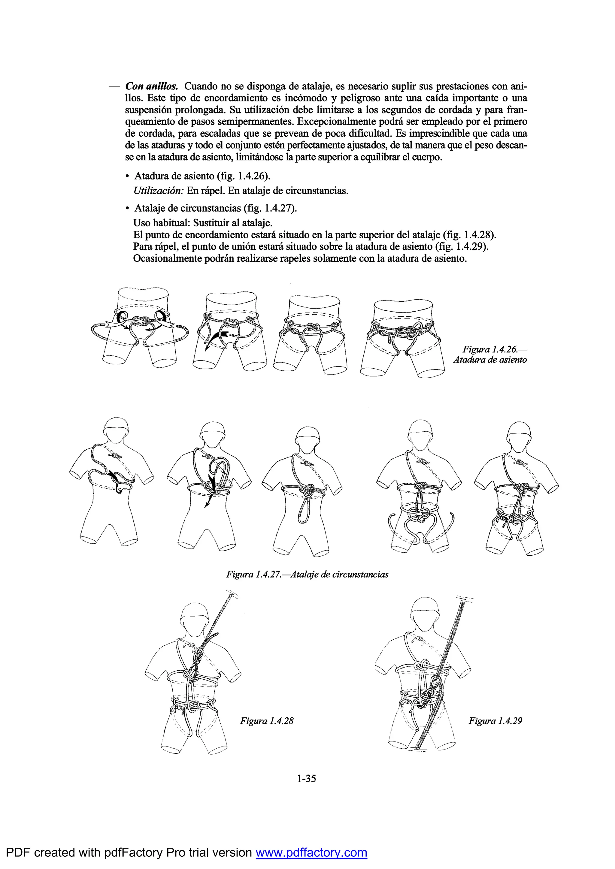 O Ý±² ¿²·´´±-ò Ý«¿²¼± ²± -» ¼·-°±²¹¿ ¼» ¿¬¿´¿¶»ô »- ²»½»-¿®·± -«°´·® -«- °®»-¬¿½·±²»- ½±² ¿²·ó
´´±-ò Û-¬» ¬·°± ¼» »²½±®¼¿³·»²¬± »- ·²½‰³±¼± § °»´·¹®±-± ¿²¬» «²¿ ½¿Ž¼¿ ·³°±®¬¿²¬» ± «²¿
-«-°»²-·‰² °®±´±²¹¿¼¿ò Í« «¬·´·¦¿½·‰² ¼»¾» ´·³·¬¿®-» ¿ ´±- -»¹«²¼±- ¼» ½±®¼¿¼¿ § °¿®¿ º®¿²ó
¯«»¿³·»²¬± ¼» °¿-±- -»³·°»®³¿²»²¬»-ò Û¨½»°½·±²¿´³»²¬» °±¼®™ -»® »³°´»¿¼± °±® »´ °®·³»®±
¼» ½±®¼¿¼¿ô °¿®¿ »-½¿´¿¼¿- ¯«» -» °®»ª»¿² ¼» °±½¿ ¼·º·½«´¬¿¼ò Û- ·³°®»-½·²¼·¾´» ¯«» ½¿¼¿ «²¿
¼» ´¿- ¿¬¿¼«®¿- § ¬±¼± »´ ½±²¶«²¬± »-¬’² °»®º»½¬¿³»²¬» ¿¶«-¬¿¼±-ô ¼» ¬¿´ ³¿²»®¿ ¯«» »´ °»-± ¼»-½¿²ó
-» »² ´¿ ¿¬¿¼«®¿ ¼» ¿-·»²¬±ô ´·³·¬™²¼±-» ´¿ °¿®¬» -«°»®·±® ¿ »¯«·´·¾®¿® »´ ½«»®°±ò
{ ß¬¿¼«®¿ ¼» ¿-·»²¬± øº·¹ò ïòìòîê÷ò
Ë¬·´·¦¿½·‰²æ Û² ®™°»´ò Û² ¿¬¿´¿¶» ¼» ½·®½«²-¬¿²½·¿-ò
{ ß¬¿´¿¶» ¼» ½·®½«²-¬¿²½·¿- øº·¹ò ïòìòîé÷ò
Ë-± ¸¿¾·¬«¿´æ Í«-¬·¬«·® ¿´ ¿¬¿´¿¶»ò
Û´ °«²¬± ¼» »²½±®¼¿³·»²¬± »-¬¿®™ -·¬«¿¼± »² ´¿ °¿®¬» -«°»®·±® ¼»´ ¿¬¿´¿¶» øº·¹ò ïòìòîè÷ò
Ð¿®¿ ®™°»´ô »´ °«²¬± ¼» «²·‰² »-¬¿®™ -·¬«¿¼± -±¾®» ´¿ ¿¬¿¼«®¿ ¼» ¿-·»²¬± øº·¹ò ïòìòîç÷ò
Ñ½¿-·±²¿´³»²¬» °±¼®™² ®»¿´·¦¿®-» ®¿°»´»- -±´¿³»²¬» ½±² ´¿ ¿¬¿¼«®¿ ¼» ¿-·»²¬±ò
ïóíë
Ú·¹«®¿ ïòìòîéòOß¬¿´¿¶» ¼» ½·®½«²-¬¿²½·¿-
Ú·¹«®¿ ïòìòîêòO
ß¬¿¼«®¿ ¼» ¿-·»²¬±
Ú·¹«®¿ ïòìòîè Ú·¹«®¿ ïòìòîç
PDF created with pdfFactory Pro trial version www.pdffactory.com
 