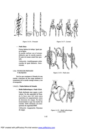 O Ò«¼± Í«·¦±ò
Ú±®³¿ ‰°¬·³¿ ¼» ¬®¿¾¿¶±æ ×¹«¿´ ¯«»
»² ´¿ º·¹«®¿ò
Í» °«»¼» ®»¿´·¦¿® ½±² »´ ³·-³±
¼·™³»¬®± ¯«» ´¿ ½«»®¼¿ -±°±®¬»ò
Û´ ²«¼± ¼» ®»³¿¬» »-¬¿®™ ¾·»² ¿¶«-ó
¬¿¼±ò
Ë¬·´·¦¿½·‰²æ ß«¬±¾´±¯«»¿²¬» -±¾®»
½«»®¼¿- ¼» ·¹«¿´ ¼·™³»¬®±ò ß«¬±ó
®®»-½¿¬»ò
ïòìò¼ò ÒËÜÑÍ ÜÛ ÚÎÛÒßÜÑ
Ç ÞÔÑÏËÛÑ
Í±² ´±- ¯«» ½±²-·¹«»² »´ º®»²¿¼± ¼» «²¿
½«»®¼¿ ± ¼»-½»²-± ¼» «²¿ ½¿®¹¿ ³»¼·¿²¬» »´
®±¦¿³·»²¬± ¼» ´¿ ½«»®¼¿ ½±²-·¹± ³·-³¿ § ½±²
»´ ³±-¯«»¬‰²ò
ïòìò¼òøï÷ò Ò«¼±- ¾™-·½±- ¼» º®»²¿¼±
O Ó»¼·± Þ¿´´»-¬®·²¯«» ± Ò«¼± Ë×ßßò
Ò«¼± ¼»-´·¦¿²¬» ³«§ -»¹«®± § °±´·ó
ª¿´»²¬»ò Í« ¿´¬¿ ½¿°¿½·¼¿¼ ¼» º®»²¿ó
¼± ´± ¸¿½» ³«§ „¬·´ ¬¿²¬± °¿®¿
³¿²·±¾®¿- ¼» ¿-»¹«®¿³·»²¬± ½±³±
¼» ¼»-½»²-± ¼» ½¿®¹¿-ò Í« „²·½±
·²½±²ª»²·»²¬» »- ¯«» ®·¦¿ ³«½¸± ´¿-
½«»®¼¿-ò Ü»¾» «¬·´·¦¿®-» ½±² ³±-ó
¯«»¬±²»- ¼» -»¹«®·¼¿¼ ØÓÍò
Ë¬·´·¦¿½·‰²æ ß-»¹«®¿½·‰²ò Ü»-½»²-±
¼» ½¿®¹¿-ò
ïóíî
Ú·¹«®¿ ïòìòïèòOÒ«¼± -«·¦±
Ú·¹«®¿ ïòìòïçòOÓ»¼·± ¾¿´´»-¬®·²¯«»
± ²«¼± Ë×ßßò
Ú·¹«®¿ ïòìòïéòOÔ±®»²¦·Ú·¹«®¿ ïòìòïêòOÌ®»²¦¿¼±
PDF created with pdfFactory Pro trial version www.pdffactory.com
 