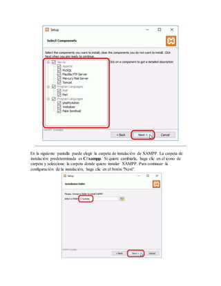 manual de instalaciones xampp | DOCX
