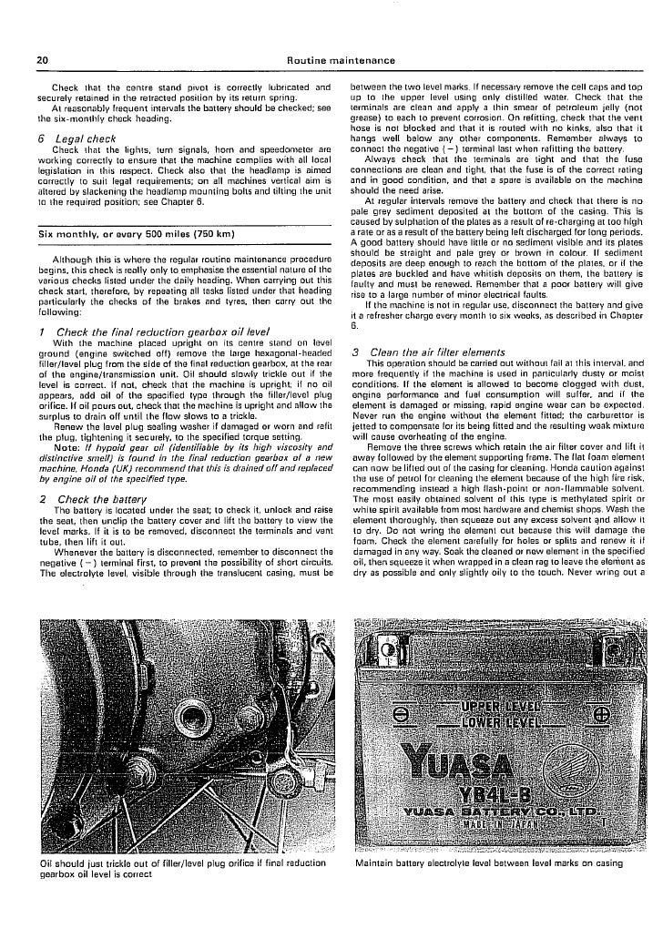 Honda Scoopy SH50 manual 1 of 6 - PDF
