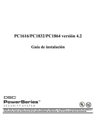 Manual 1832 1864 dsc | PDF