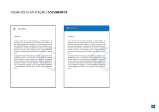 21
EXEMPLOS DE APLICAÇÃO / DOCUMENTOS
 