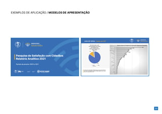 23
EXEMPLOS DE APLICAÇÃO / MODELOS DE APRESENTAÇÃO
 