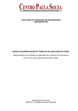 Manual Geral revisado, agora completo em inglês após as