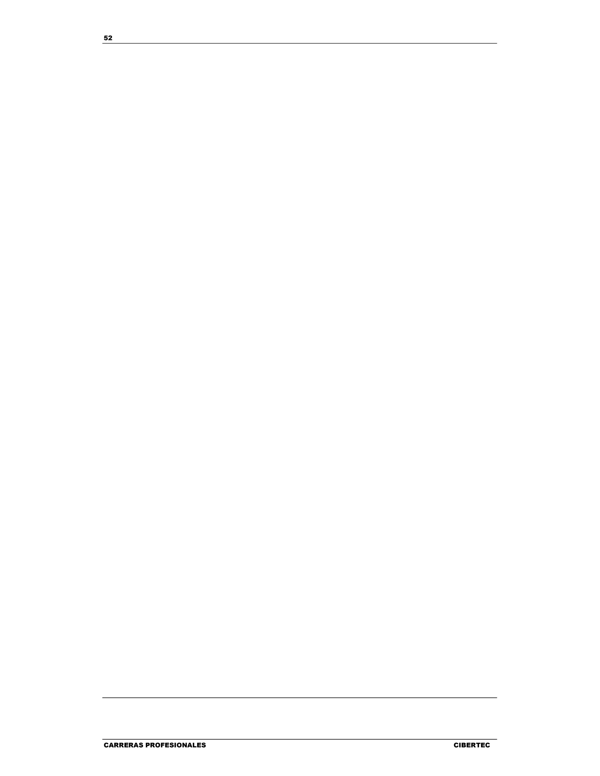 52
CARRERAS PROFESIONALES CIBERTEC
 