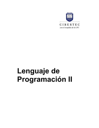 Lenguaje de
Programación II
 