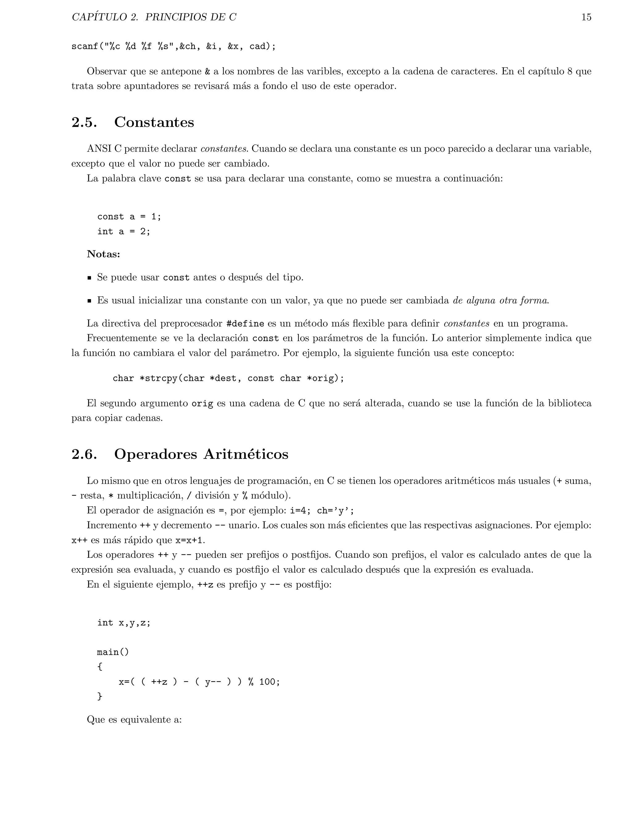 nalmente, en /usr/include. 
Por lo tanto, si se quiere incluir archivos de cabecera guardados en /home/minombr/miscabeceras se 
tendra que hacer: 
gcc prog.c -I/home/minombr/miscabeceras 
Nota: Las cabeceras de las bibliotecas del sistema son guardados en un lugar especial (/usr/include) y 
no son afectadas por la opcion -I. Los archivos cabecera del sistema y del usuario son includos en una 
manera un poco diferente. 
-g 
Opcion para llamar las opciones de depuracion (debug). Instruye al compilador para producir infor-maci 
on adicional en la tabla de smbolos que es usado por una variedad de utileras de depuracion. Por 
ejemplo, si se emplea el depurador de GNU, el programa debera compilarse de la siguiente forma para 
generar extensiones de GDB: 
gcc -ggdb -o prog prog.c 
-D 
De 