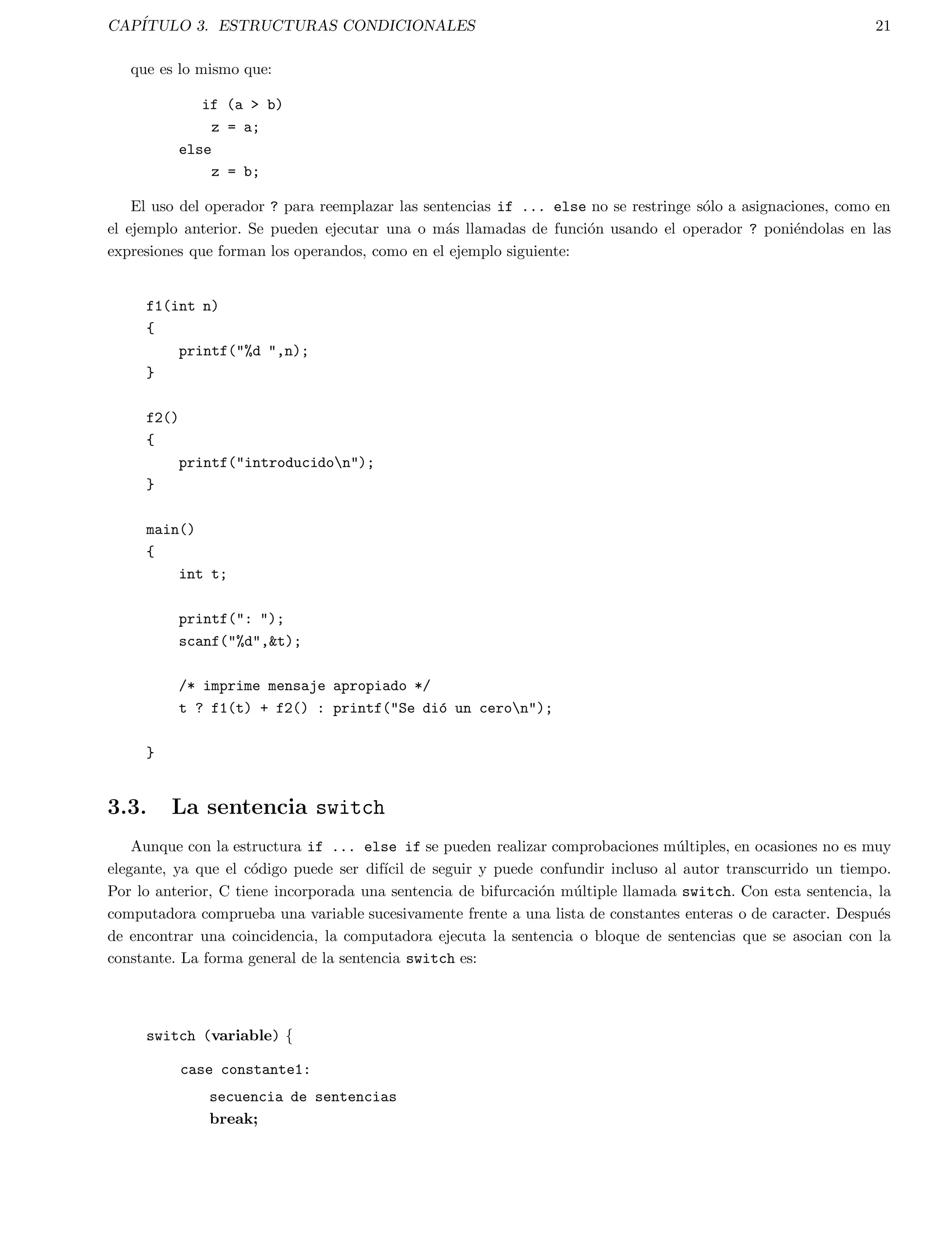 CAPITULO 1. COMPILACI  ON DE UN PROGRAMA EN C/C++ 6 
{ 
printf(El cubo de %d es %fn,VALOR, cubo(VALOR) ); 
printf(t y su factorial es %dn,factorial(VALOR) ); 
} 
Para crear la biblioteca se deben compilar los archivos fuente, que lo podemos hacer de la siguiente forma: 
$ gcc -c cubo.c factorial.c 
Lo cual nos dejara los archivos cubo.o y factorial.o. Despues se debe crear la biblioteca con los archivos fuentes, 
suponiendo que nuestra biblioteca se llame libmm.a, tendras que hacerlo con el comando ar as: 
$ ar r libmm.a cubo.o factorial.o 
Cuando se actualiza una biblioteca, se necesita borrar el archivo anterior (libmm.a). El ultimo paso es crear un 
ndice para la biblioteca, lo que permite que el ligador pueda encontrar las rutinas. Lo anterior, lo hacemos con el 
comando ranlib, por lo que teclearemos ahora: 
$ ranlib libmm.a 
Los ultimos dos pasos pudieron ser combinados en uno solo, entonces hubieramos podido teclear: 
$ar rs libmm.a cubo.o factorial.o 
Ahora que ya tenemos la biblioteca, es conveniente que coloquemos nuestra biblioteca y el archivo cabezera en 
algun lugar apropiado. Supongamos que dejamos la biblioteca en ~/lib y el  