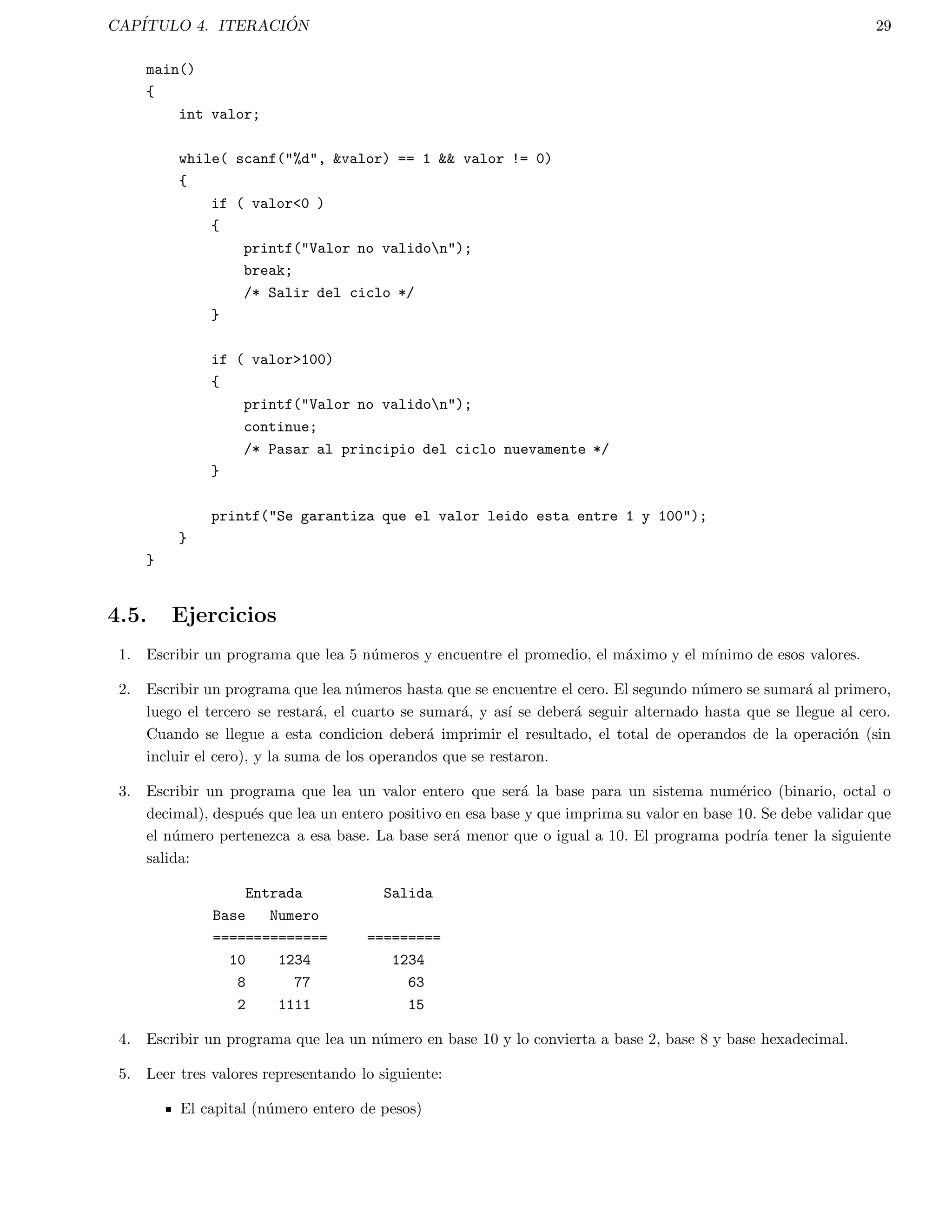 CAPITULO 1. COMPILACI  ON DE UN PROGRAMA EN C/C++ 9 
Usa los comandos more o cat para ver los archivos de texto. 
Explora los archivos cabecera para ver el contenido, observando las directivas de preprocesamiento include, 
de 