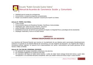 manual de normas y convivencia educativas | PDF