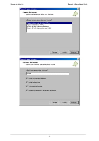 Manual de Abies 2.0        Capítulo 8. Consulta del OPAC




                      44
 