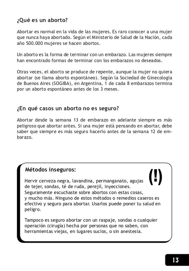 Manual Aborto Con Pastillas Argentina