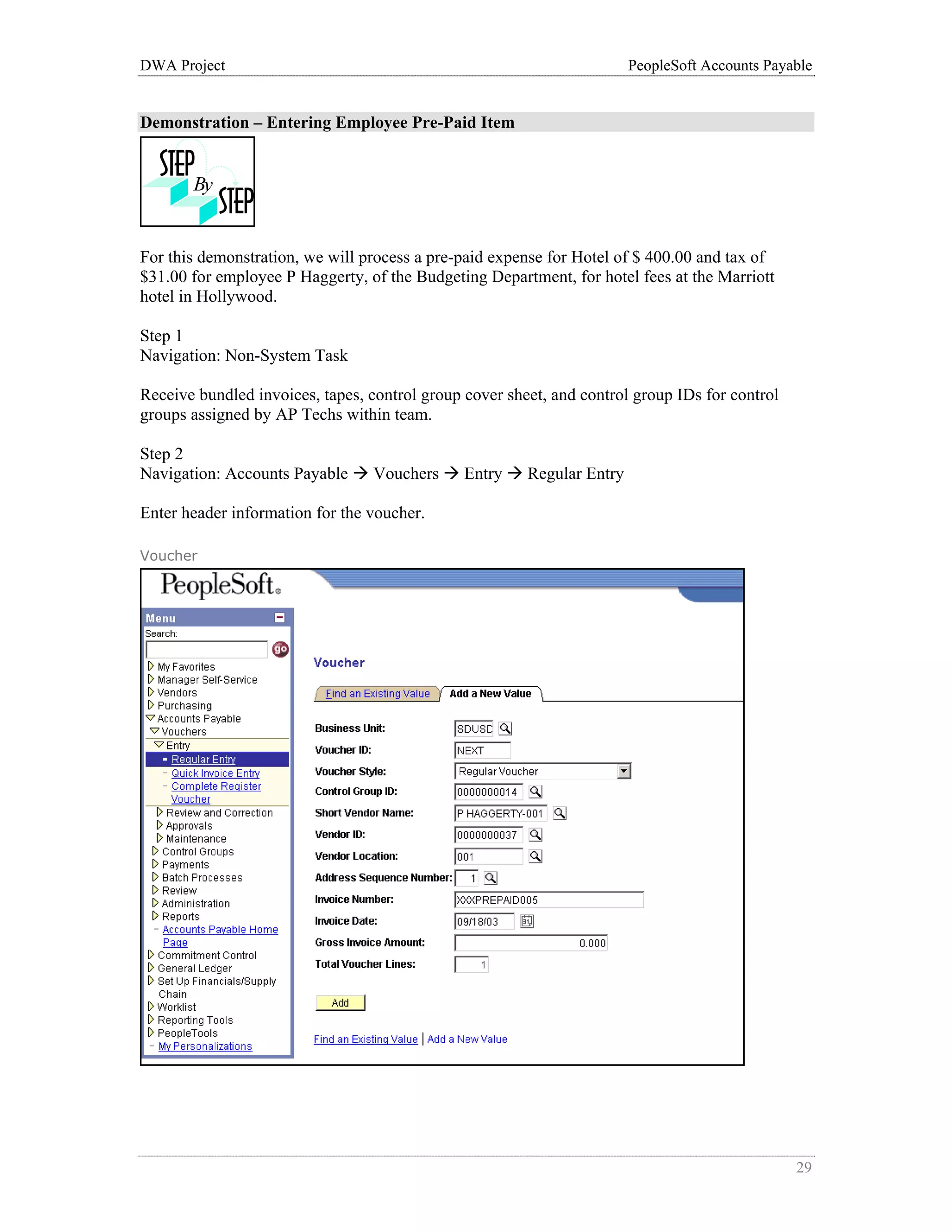Editable Invoice Voucher PDF