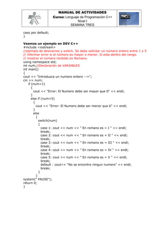 Ejemplo C++ | PDF