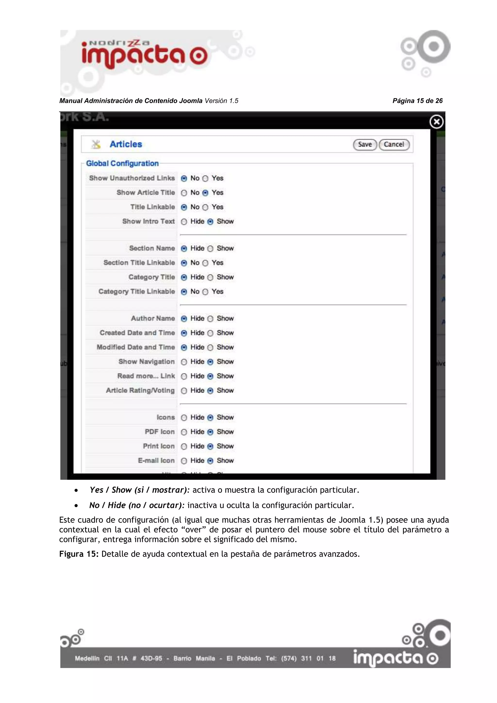 Manual Admon Contenidos Joomla 1.5 V2 Gen