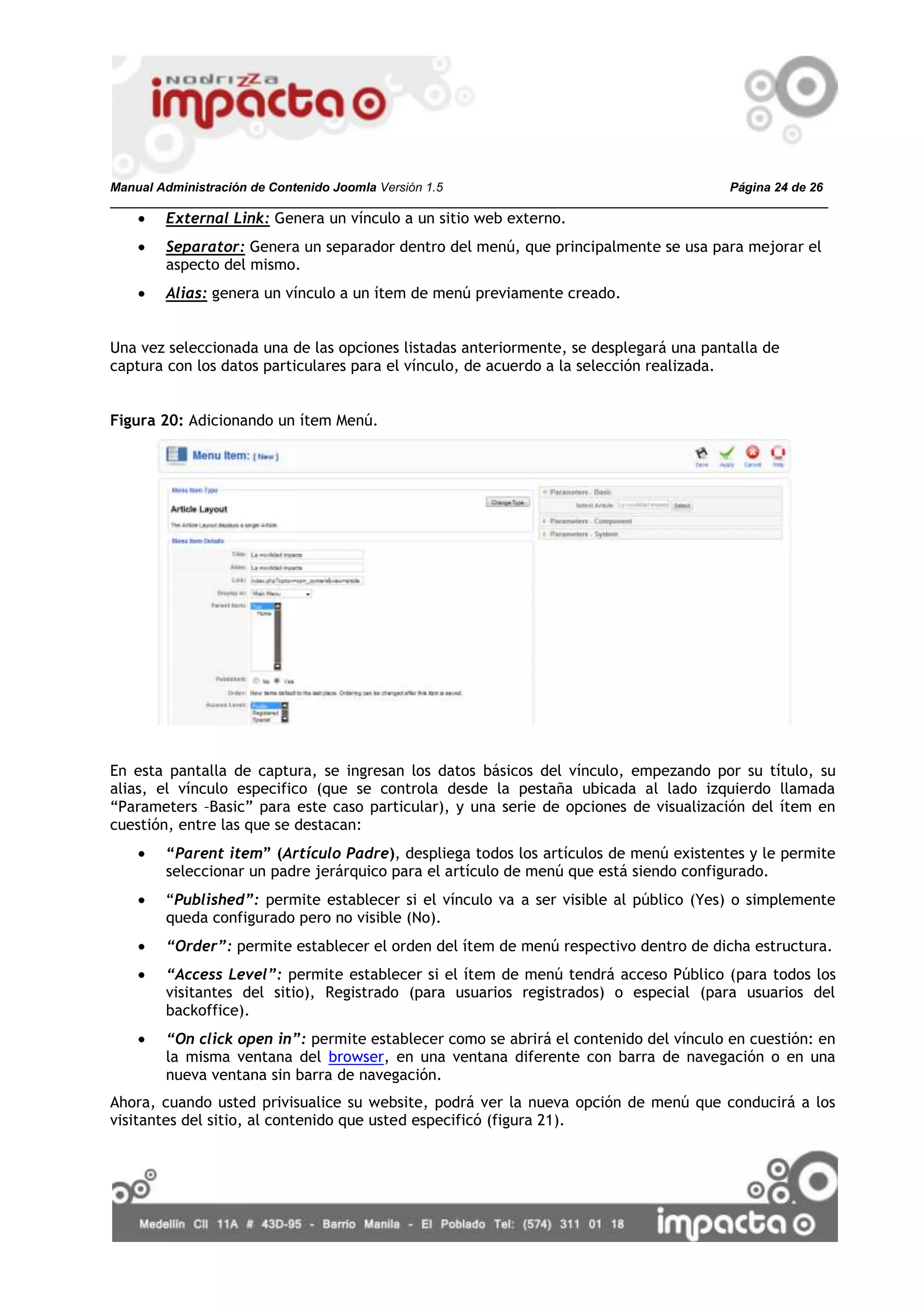 Manual Admon Contenidos Joomla 1.5 V2 Gen