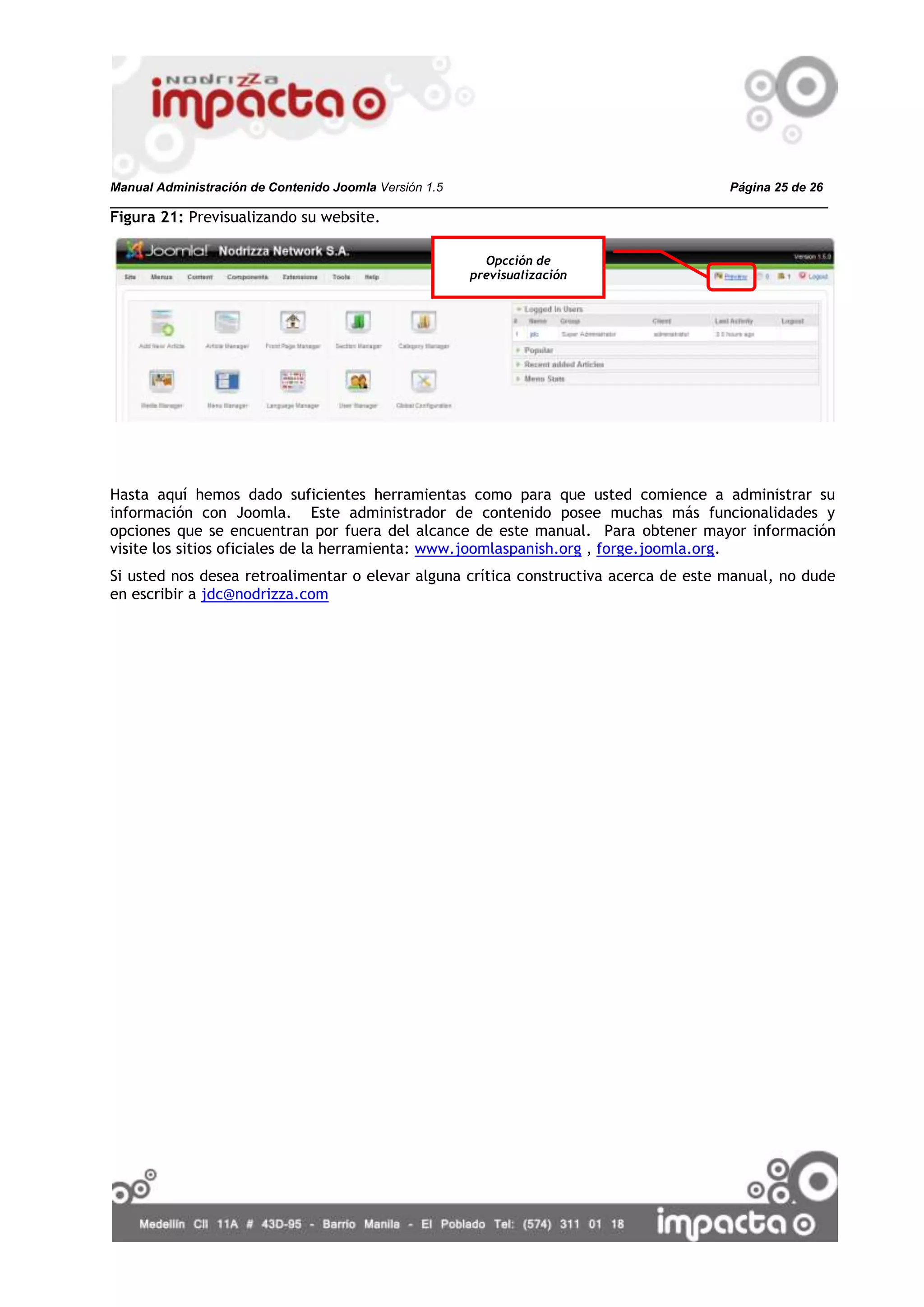 Manual Admon Contenidos Joomla 1.5 V2 Gen