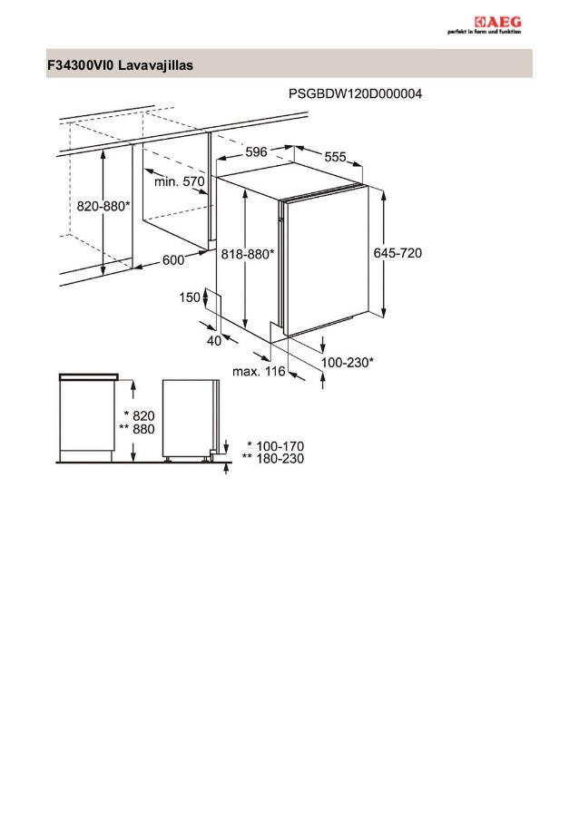 Manual aeg lavavajillas f34300vi0