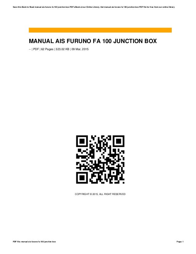 Manual Ais Furuno Fa 100 Junction Box