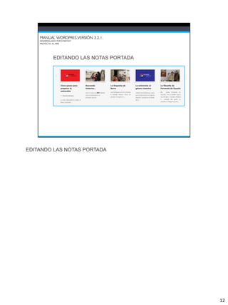 EDITANDO LAS NOTAS PORTADA




                             12
 