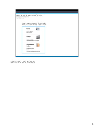 EDITANDO LOS ÍCONOS




                      8
 