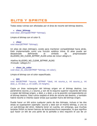 Calligro Bitmap Manual allegro c++ | PDF