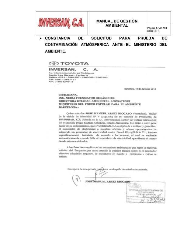 Manual ambiental 2014