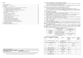 ÍNDICE
1) Apresentação do produto....................................................................................................................................01
2) Características....................................................................................................................................................01
3) Recomendações para instalação e uso .................................................................................................................01
4) Instalação..........................................................................................................................................................01
4.1) Instalação do AM-CDA100 com fechadura elétrica e acessórios opcionais .......................................................01
4.2) Instalação do AM-CDA100 com fechadura eletroímã .....................................................................................02
4.3) Configuração da saída para transistorizada ou a relé ....................................................................................02
4.4) Integração do AM-CDA100 e linha de porteiro residencial Amelco..................................................................03
4.5) Diminuir o volume de toque ........................................................................................................................03
4.6) Instalação de dois teclados em um CD100 ...................................................................................................03
5) Programações ....................................................................................................................................................03
5.1) Alterar a senha de programação..................................................................................................................03
5.2) Criar ou alterar a senha de acesso...............................................................................................................03
5.3) Acertar data e hora ....................................................................................................................................04
5.4) Selecionar acionamento pulsante ou retenção ..............................................................................................04
5.5) Definir o tempo de retenção........................................................................................................................04
5.6) Apagar senha de acesso..............................................................................................................................04
5.7) Ativar ou desativar sensor de porta aberta...................................................................................................04
5.8) Definir o tempo de acionamento pulsante ....................................................................................................04
5.9) Recuperar a senha de programação de fábrica .............................................................................................04
5.10) Reset (Retorna para as configurações de fábrica) .......................................................................................05
5.11) Ativar ou desativar bip de tecla pressionada no teclado...............................................................................05
6) Funcionamento e operações................................................................................................................................05
7) Guia rápido de programações..............................................................................................................................05
8) Tabela para programação de senha de acesso .....................................................................................................06
Amelco S.A. Indústria Eletrônica
Rua Monte Mor, 50 - Embu - SP - CEP 06835-900 CP 181 - CEP 06801-970 - PABX (011) 4785-1466 - FAX (011) 4781-1515
Rio de Janeiro - RJ - Tel./Fax.: (021) 2224-6221 - Tel.: (021) 2224-3100
e-mail: sct@amelco.com.br Internet: http://www.amelco.com.br
Os produtos da AMELCO são objeto de tutela do direito de propriedade industrial. A cópia total ou parcial dos circuitos e técnicas é sujeita às penalidades previstas pela lei.
A Amelco reserva-se ao direito de realizar alterações de ordem estética ou técnica em seus produtos, assim como neste manual sem prévio aviso.
5
5.10) RESET (RETORNA PARA AS CONFIGURAÇÕES DE FÁBRICA)
Está função apaga todas as senhas e configurações, retornando o produto para o padrão que saí da fábrica.
Estando no modo de programação, digitar 8 aguardar 2 bip’s.
O tempo a ser aguardado é aproximadamente 20 segundos, o software apagará todas as posições de senha e
configurações nas memórias, retornando ao padrão de programação que saí da fábrica.
5.11) ATIVAR OU DESATIVAR BIP DE TECLA PRESSIONADA NO TECLADO
No Teclado é possível ativar ou desativar o bip de tecla pressionada, o padrão de fábrica é o bip ativo.
Pressione a tecla PRG por aproximadamente 1,5 segundo até ocorrer um bip, se o bip de tecla pressionada
estava ativo irá desativar e vice-versa. Se o AM-CDA100 for desligado quando ligar novamente o bip estará ativo.
6) FUNCIONAMENTO E OPERAÇÕES
O tempo de digitação entre uma tecla e outra é importante para determinar a validação de uma senha, caso o
intervalo exceda 1 segundo é necessário iniciar a digitação da senha novamente.
Operação disfarce – Evita que alguém mal intencionado memorize a sua senha, digitar qualquer número e
quantos números quiser antes da sua senha. Exemplo: Seu código é 9635 pode digitar 72985432109635.
Existem dois status de funcionamento, acerto e erro no teclado.
Acerto – Quando a senha é digitada corretamente e está dentro do horário programado para a mesma, ocorre o
acionamento da fechadura, 2 bip’s curtos e led status acende por 2 segundos.
Erro – Quando a senha digitada está errada, não foi programada ou não está dentro do horário programado
para a mesma, ocorre 5 bip’s longos.
Toque - O teclado possui a tecla campainha que ao ser pressionada ocorre toque por aproximadamente 3
segundos no CD100 (lado interno).
Fecho ou Fechadura Elétrica Amelco - Se o seu controle estiver próximo da porta, recomendamos o uso do
fecho ou fechadura sem a mola de memória, consulte o manual do respectivo fecho ou fechadura. Isto serve para
garantir que mesmo quando a porta for empurrada durante o acionamento, após o retorno da porta o fecho ou
fechadura esteja novamente travado.
Funcionamento na falta de energia elétrica – Duas opções: 1) Sistema recarregador Amelco para bateria
de 12V/7Ah não incluso. 2) Porta-pilhas incluso, utilizar 8 pilhas alcalinas de marca e qualidade comprovada (pilhas
não inclusas). Vide na tabela abaixo comparativo entre as duas opções, considerando que na falta de energia elétrica
ocorreram 10 acionamentos por hora.
Considerando 10 acionamentos por hora
Sistema Recarregador para
Bateria 12V 7A/h
8 Pilhas Alcalinas de
marca e qualidade comprovada
Autonomia 3 horas e 17 minutos 1 hora e 06 minutos
Recarregável Sim Não
Descartável após
descarregar
Não, quando retorna a energia
elétrica à bateria será recarregada
Sim
Necessidade de nova
compra
Em longo prazo, quando acabar a
vida útil da bateria (ciclo de carga e
descarga da mesma) será necessário
comprar nova bateria
Em curto prazo, sempre que
descarregar, será necessário comprar
8 pilhas novas.
7) GUIA RÁPIDO DE PROGRAMAÇÃOES
Item Programar Função Digitar Aguardar
Aviso
Sonoro
Digitar Aguardar
Aviso
Sonoro
5 Entrar em programação PRG + Senha Programação
(4 dígitos)
3 bip’s
5.1 Alterar a senha de programação 0 + Nova Senha (4 dígitos) 2 bip’s
5.2 Criar ou alterar a senha de
acesso
1 + Posição (2d) + Horário
(1d)
2 bip’s Senha de Acesso
(4 dígitos)
2 bip’s
5.3 Acertar data e hora 2 + Dia Semana (1d) + Dia
Mês (2d) + Mês (2d) + Ano
(2d)
2 bip’s Horas (2d) +
Minutos (2d)
2 bip’s
5.4 Selecionar acionamento
pulsante ou retenção
3 + X (1d)
(X=0 Pul; X=1 Reten)
2 bip’s
5.5 Definir o tempo de retenção 4 + Tempo (2d) 2 bip’s
5.6 Apagar senha de acesso 5 + Posição (2d) 2 bip’s
5.7 Ativar ou desativar sensor
de porta aberta
6 + X (1d)
(X=0 Des; X=1 Ativo)
2 bip’s
5.8 Definir o tempo de acionamento
pulsante
7 + Tempo (2d) 2 bip’s
5.10 Reset (Retorna para as
configurações de fábrica)
8 Aguardar 2 bip’s
 