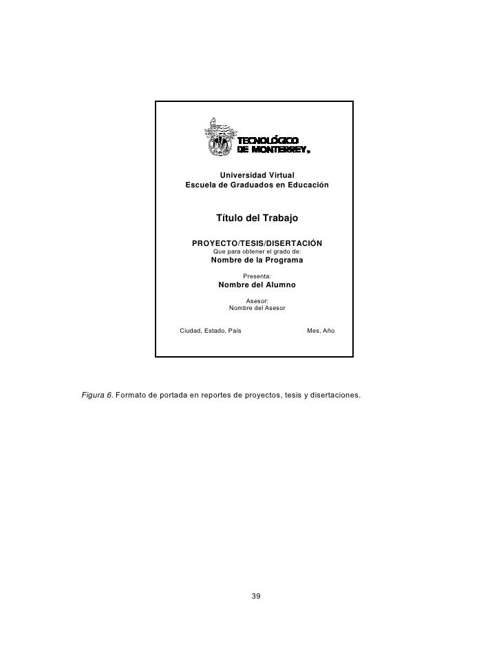 formato apa portada