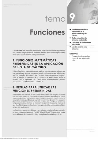Ibarra Sixto, José Ignacio. Manual aplicaciones informáticas de hojas de cálculo. España: Editorial CEP, S.L., 2013. ProQuest ebrary. Web. 17 May 2015.
Copyright © 2013. Editorial CEP, S.L.. All rights reserved.
 