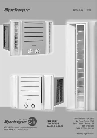 Manual Ar Condicionado Springer Duo