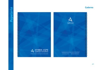 Papelaria

Caderno

Rua Gertrudes de Lima, 53 | 1º andar - Sl 14 | Centro | Santo André | SP
CEP 09020-000 | Fone +55 11 4435-7300 | Fax +55 11 4435-7001

www.athros.com.br

São Paulo | ABC | Manaus

27

 