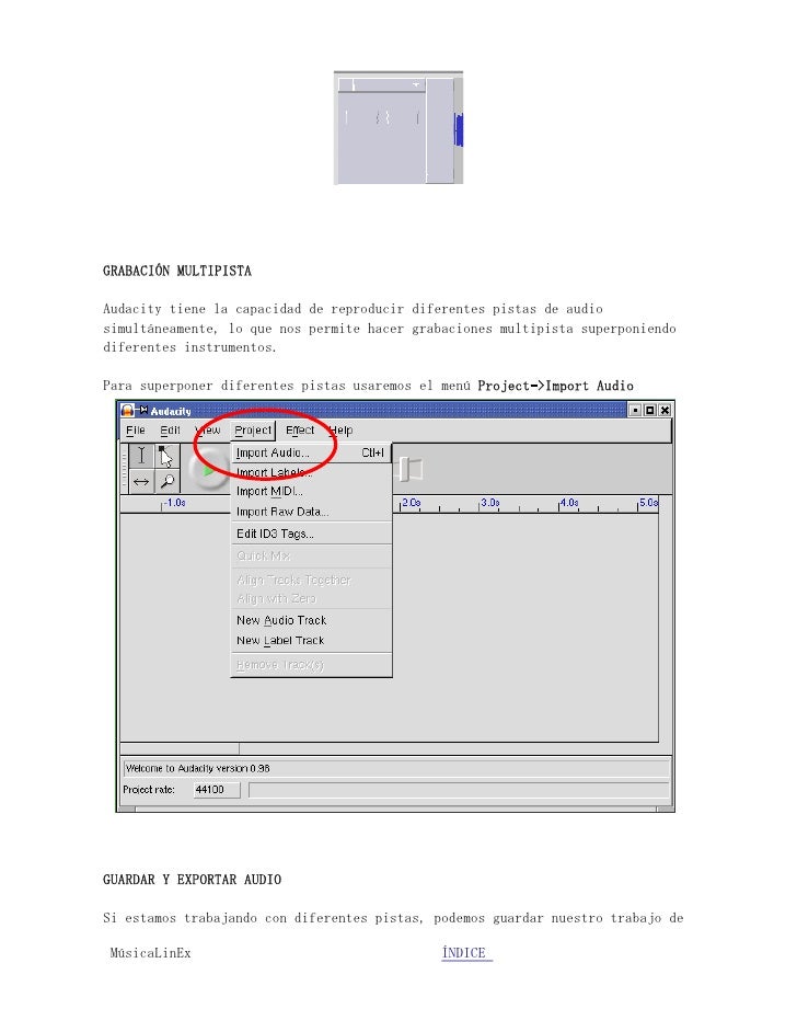 Audacity Manual Jtvirt