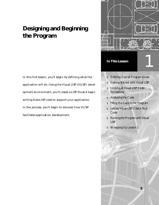 manual auto cad 2000 visual lisp tutorial autocad