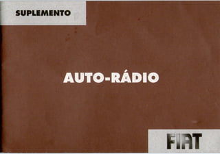 Manual auto radio fiat connect