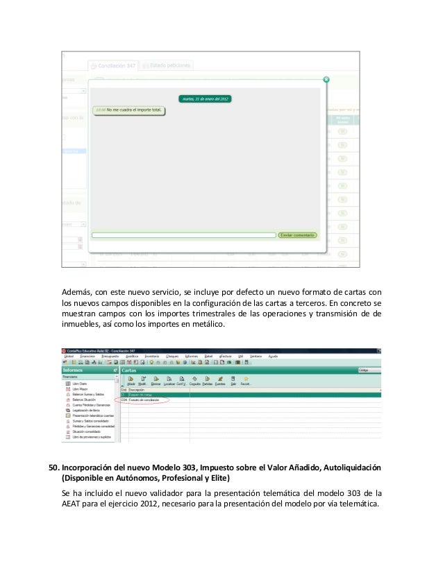 Novedades Contaplus 2012 Ceifor Estudios