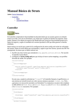 Manual Basico De Struts | PDF