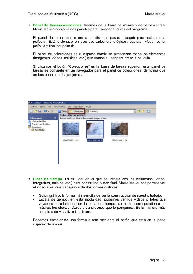 Manual basico de Windows Movie Maker
